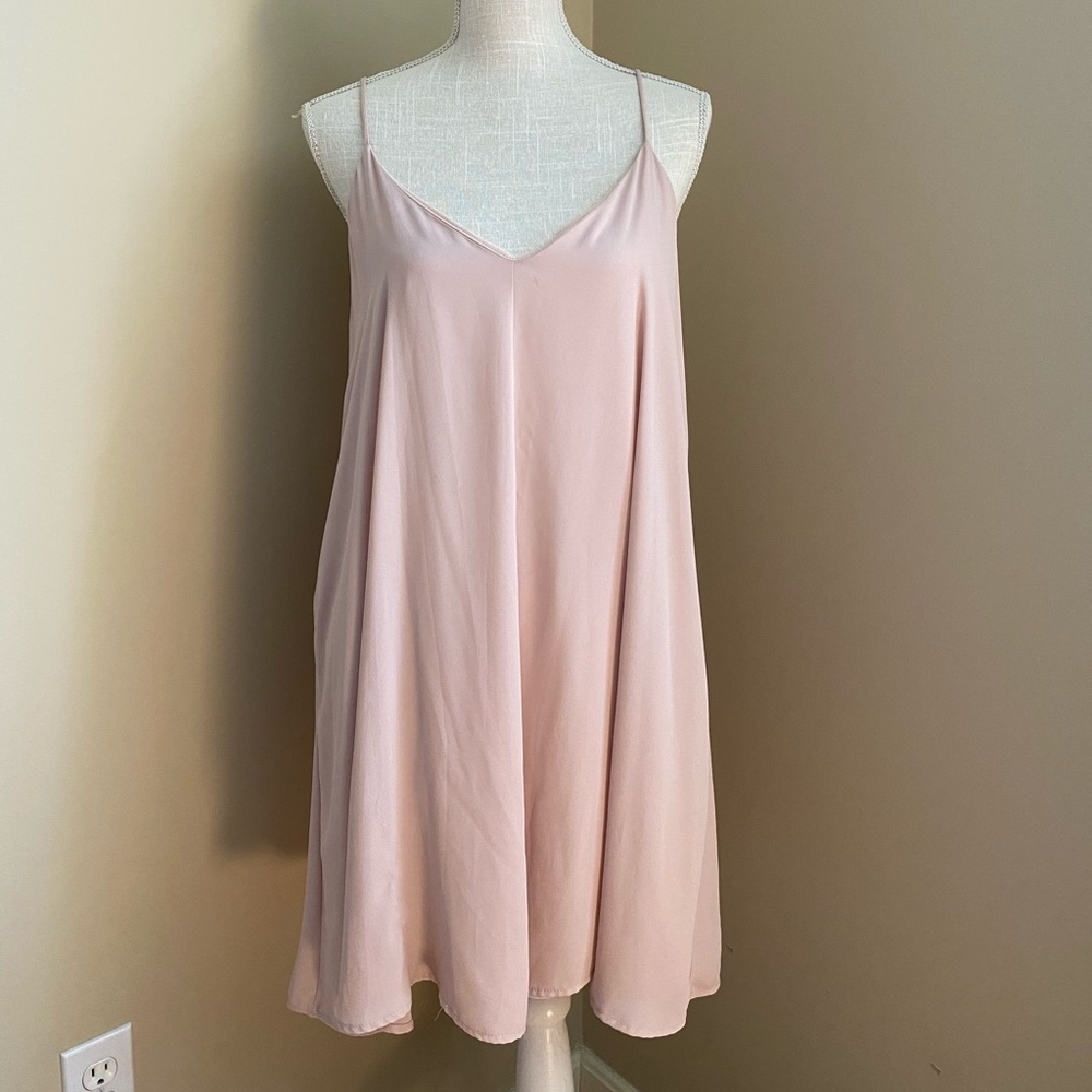 Final Touch Light Pink Midi Dress
